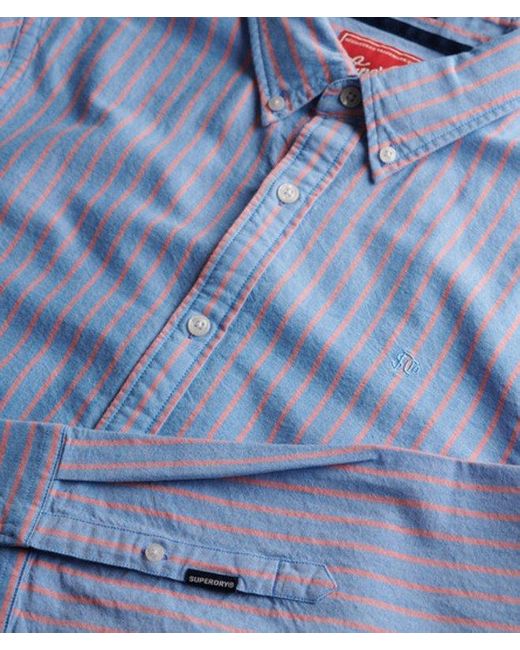 Superdry Blue & Co Classic Oxford Long Sleeve Shirt for men