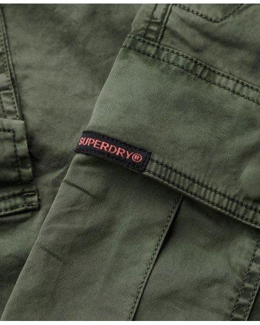 Superdry Green Low Rise Straight Cargo Pants