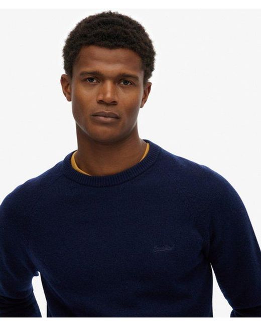 Superdry Blue & Co Wool Blend Jumper for men