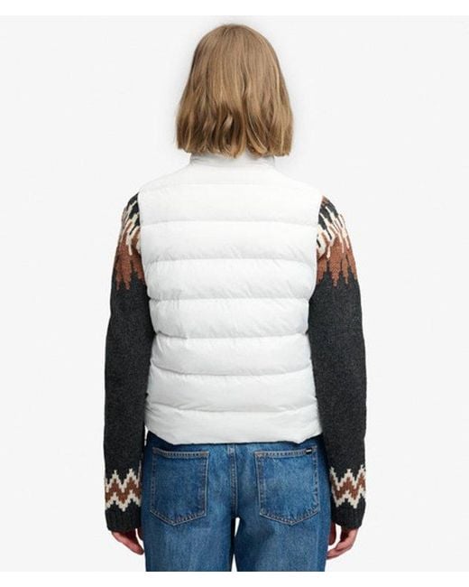 Superdry Blue & Co Padded Snap Gilet