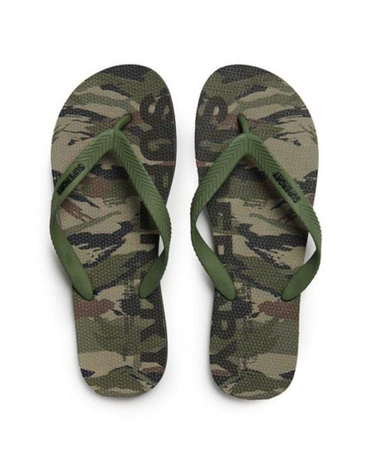 Superdry Green & Co Logo Flip Flops for men