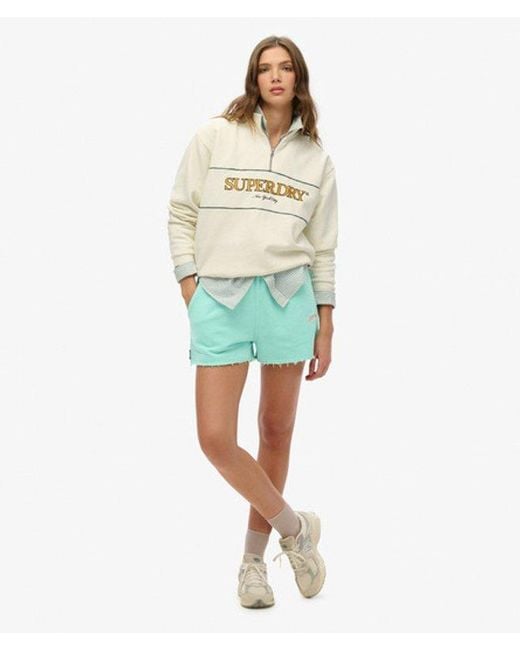 Superdry Green & Co Essential Logo Garment Dye Shorts