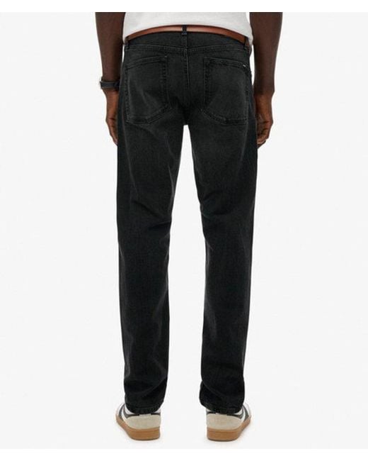 Superdry Black & Co Organic Cotton Vintage Slim Straight Jeans for men
