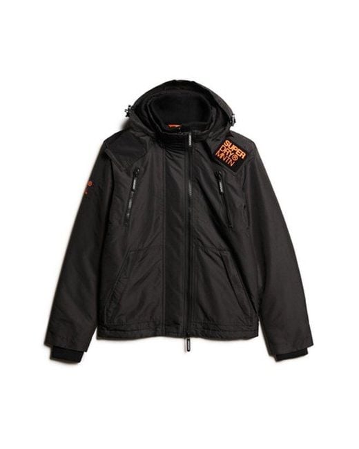 Veste à capuche mountain windbreaker Superdry pour homme en coloris Black