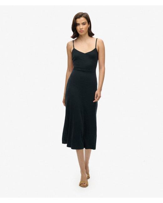 Superdry Blue & Co Modal Jersey Open Back Dress