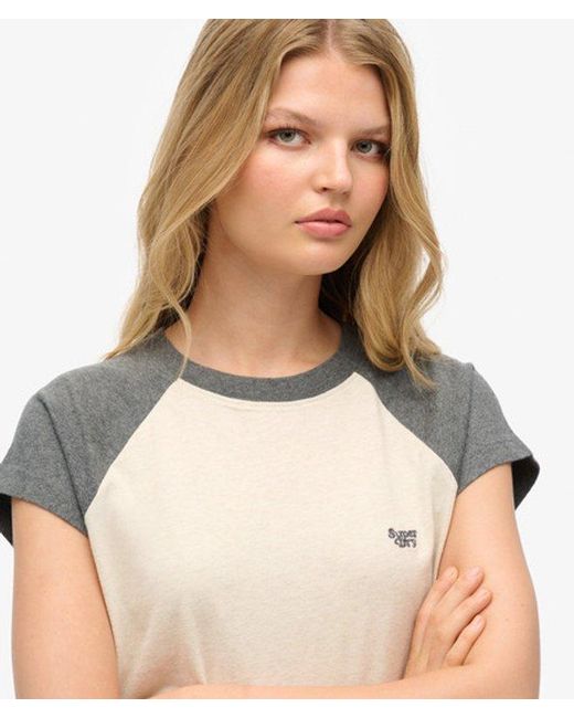 Superdry White & Co Organic Cotton Essential Logo Raglan T-shirt