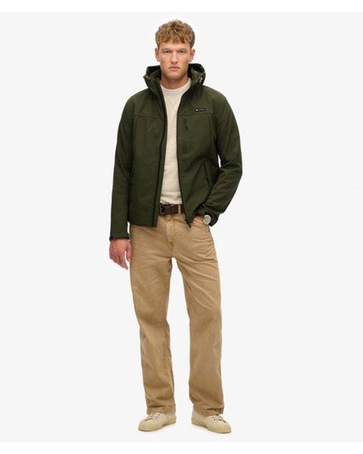 Superdry Green & Co Hooded Soft Shell Trekker Jacket for men