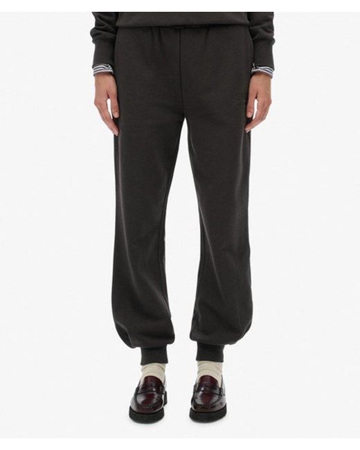 Superdry Black & Co Country Club Cuff joggers