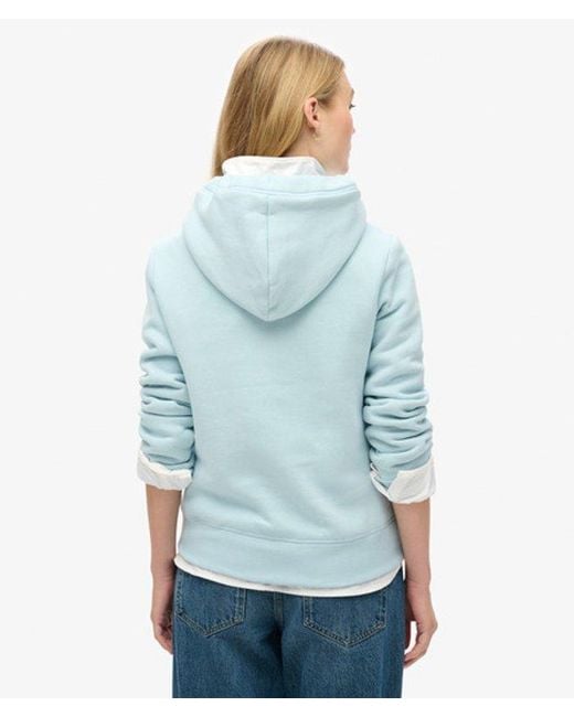 Superdry Blue Essential Logo Hoodie