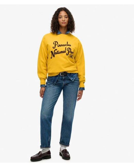 Superdry Yellow & Co Lo-fi Outdoor Loose Sweatshirt