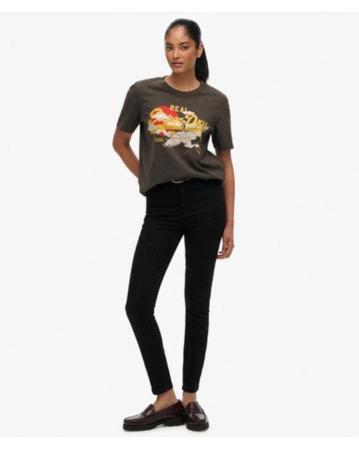 Superdry Black & Co Vintage Logo Tokyo Relaxed T-shirt