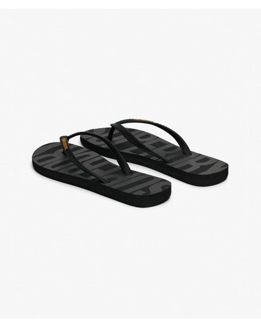 Superdry Black & Co Essential Flip Flops