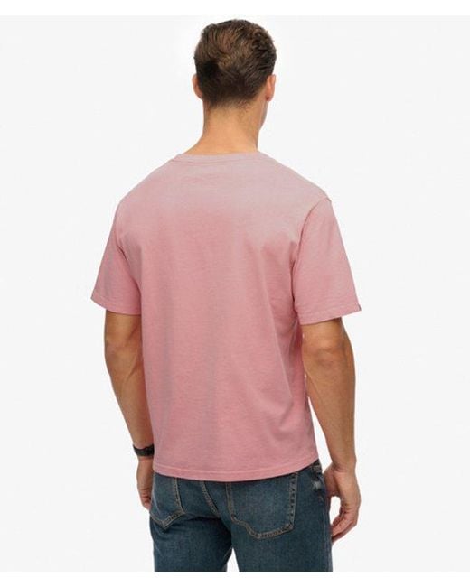 Superdry Red Essentials Relaxed T-shirt for men