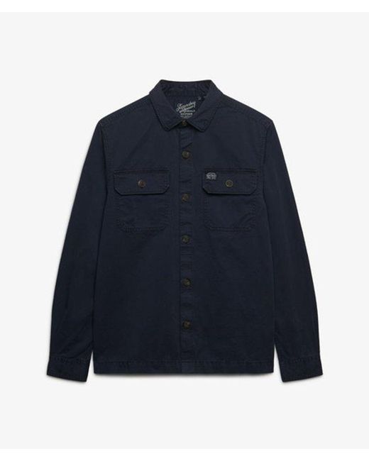 Superdry Blue & Co Two Pocket Overshirt for men