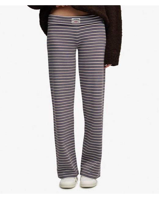 Superdry Athletic Essentials Jerseybroek Slanke Pasvorm in het Black