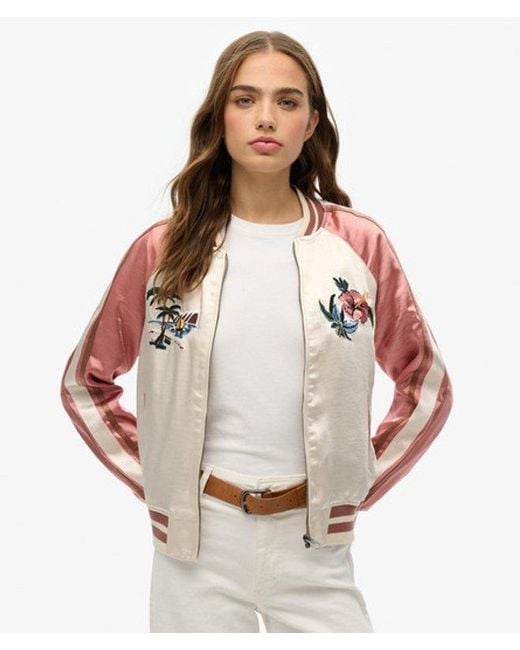 Superdry Multicolor & Co Suikajan Embroidered Bomber
