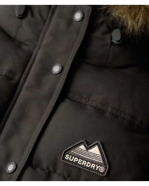 Superdry Black & Co Everest Faux Fur Gilet