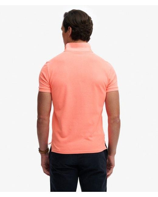 Superdry Red & Co Vintage Destroy Polo Shirt for men