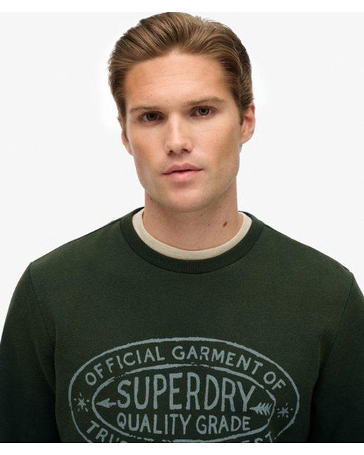 Superdry Green & Co Lo-fi Outdoors Relaxed Sweatshirt for men