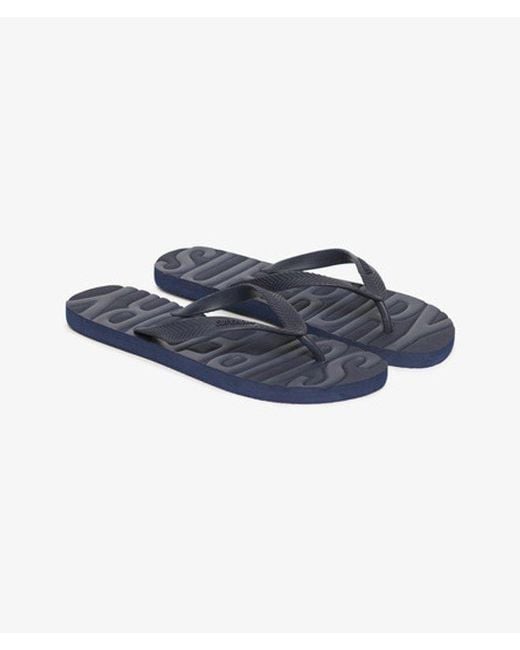 Superdry Blue & Co Vintage Flip Flops for men