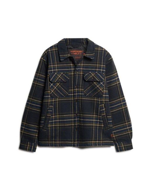 Superdry Black & Co Surplus Check Jacket for men