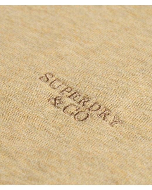Superdry Natural & Co Essential Stacked Logo Crew Sweatshirt for men