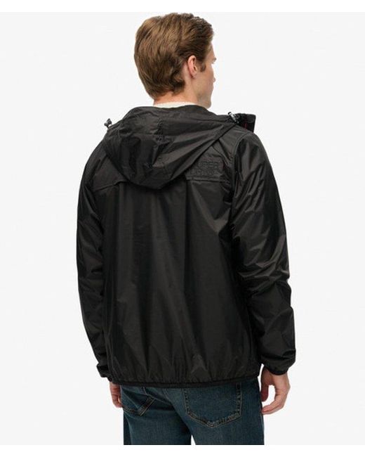 Homme Veste Essential Tri Windbreaker Taille Superdry pour homme en coloris Black