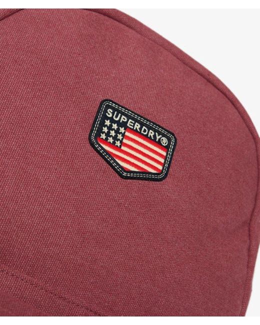 Superdry Red Workwear Canvas Montana Backpack