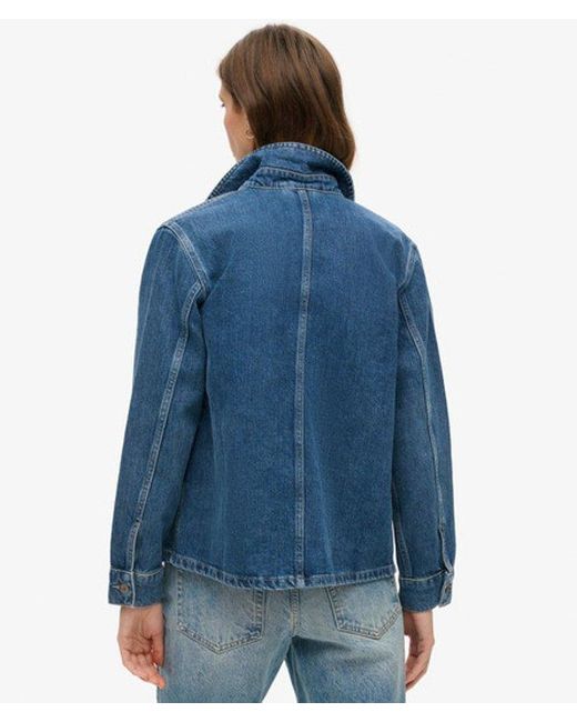 Superdry Blue & Co Denim Chore Jacket