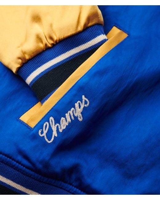 Superdry Blue & Co Luxe Varsity Jacket