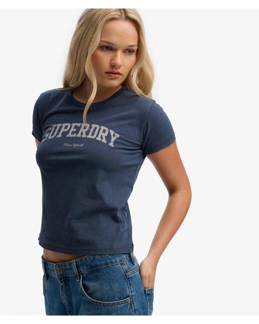 Superdry Blue & Co Athletic Essentials Fitted Graphic T-shirt