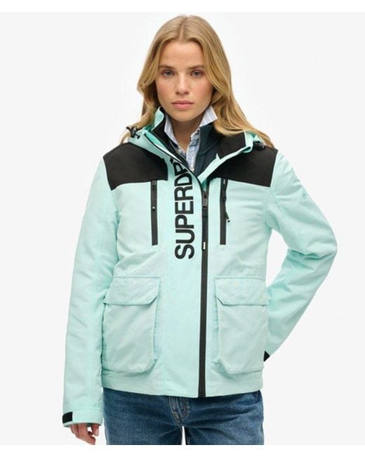 Superdry Green Colour Block Ultimate Windbreaker Jacket