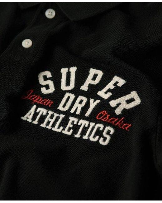 Superdry Black Superstate Polo Shirt for men