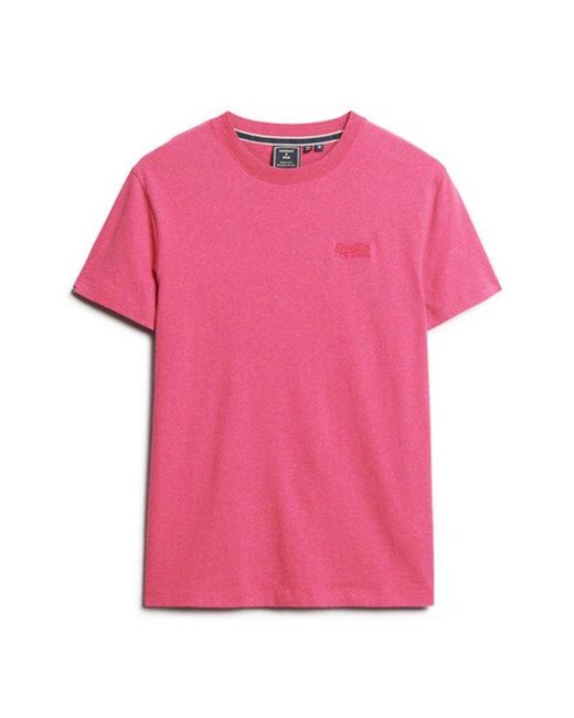 Superdry Pink & Co Essential Logo T-shirt for men