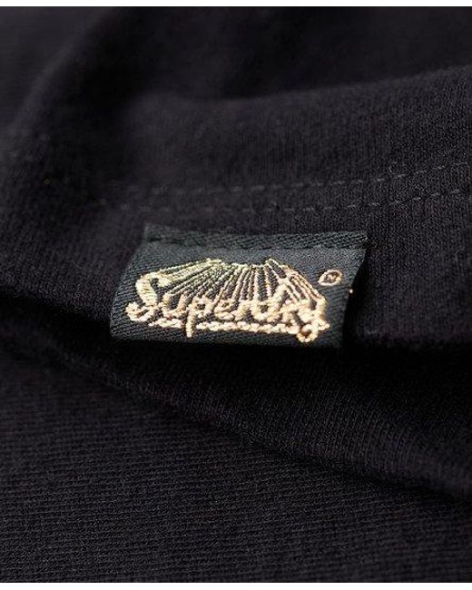 T-shirt à strass effet tatouage Superdry en coloris Black