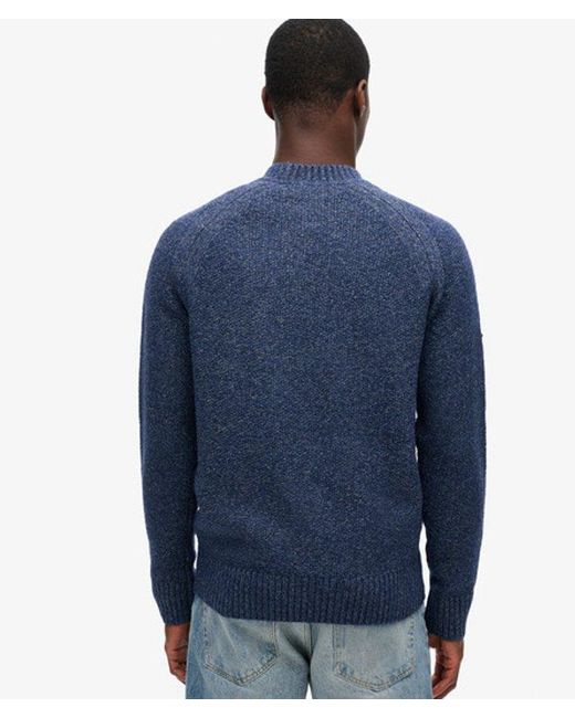 Superdry Blue & Co Chunky Raglan Jumper for men