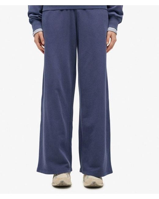Superdry Blue & Co Athletic Essentials Logo Garment Dyed joggers