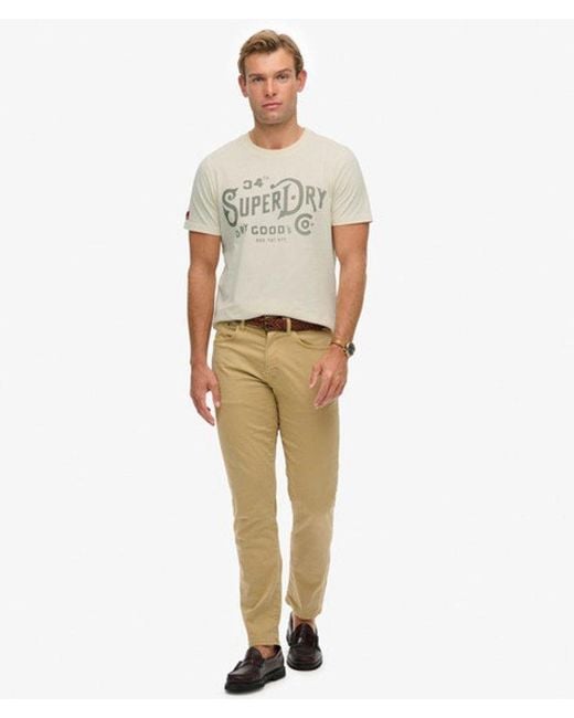 Superdry Natural & Co Heritage Brand Relaxed T-shirt for men