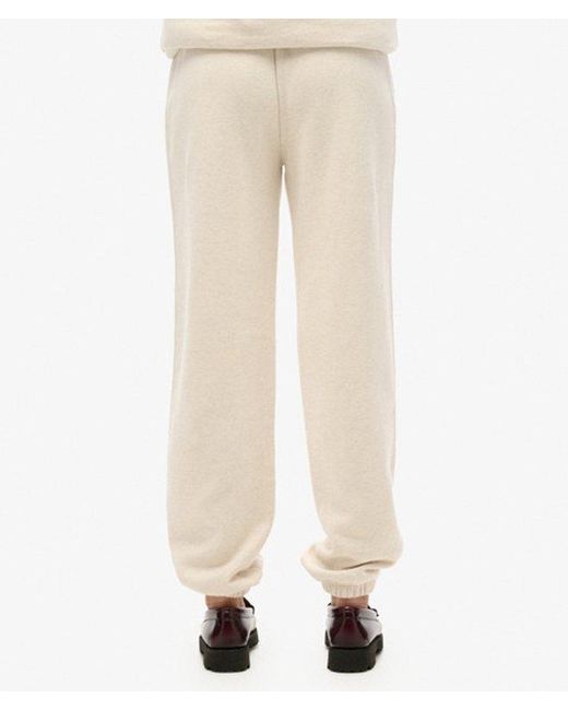 Superdry Natural Essential Logo Half Brushed joggers
