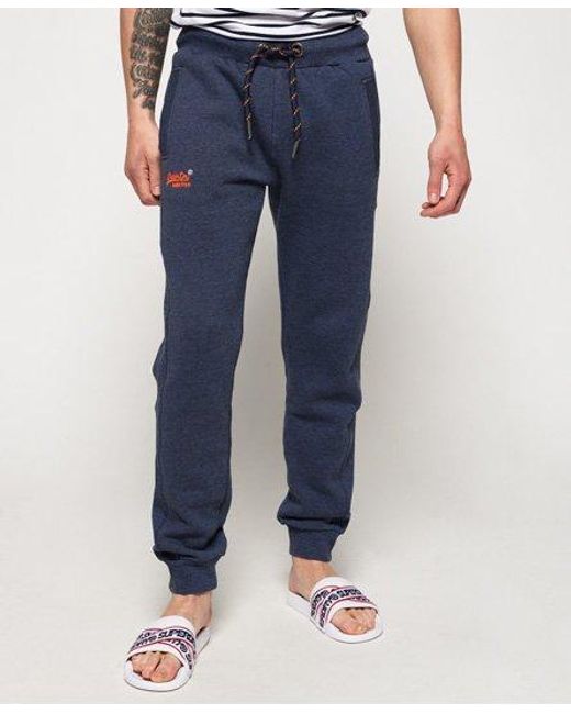 Superdry Blue Label Cuffed Joggers Abyss Feeder Stripe for men