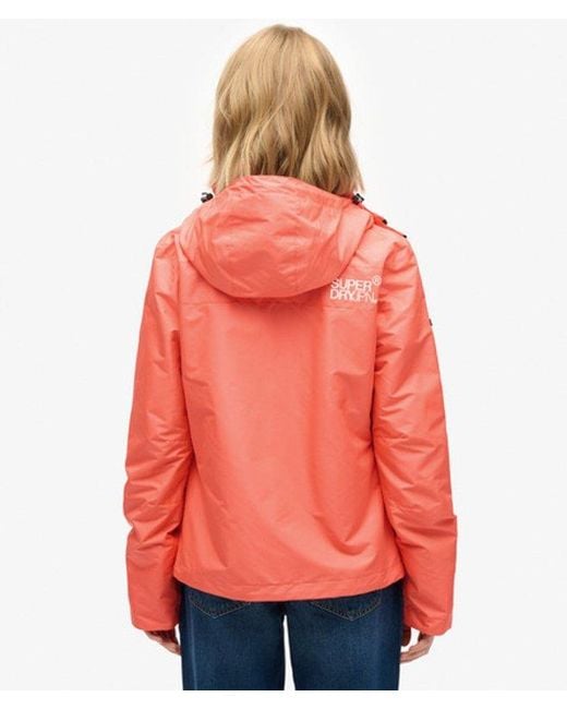 Superdry Red & Co Hooded Mountain Windbreaker Jacket