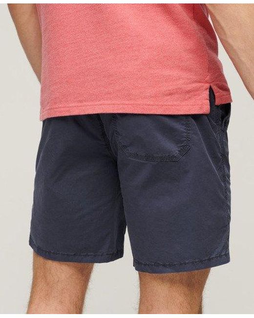 Superdry Blue Walk Shorts for men
