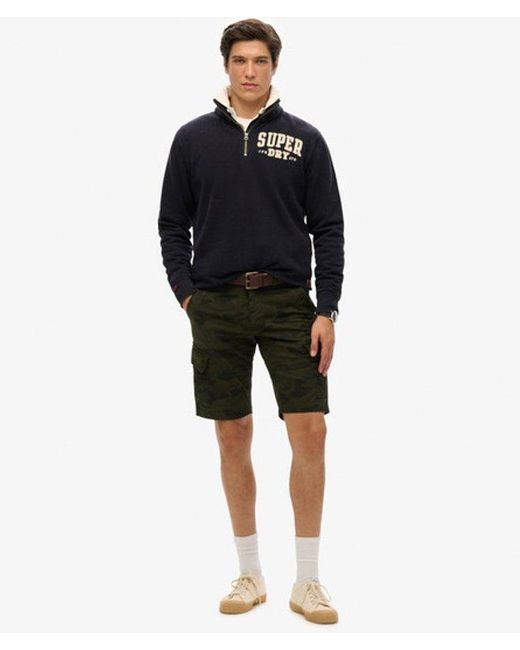 Superdry Black & Co Organic Cotton Core Cargo Shorts for men