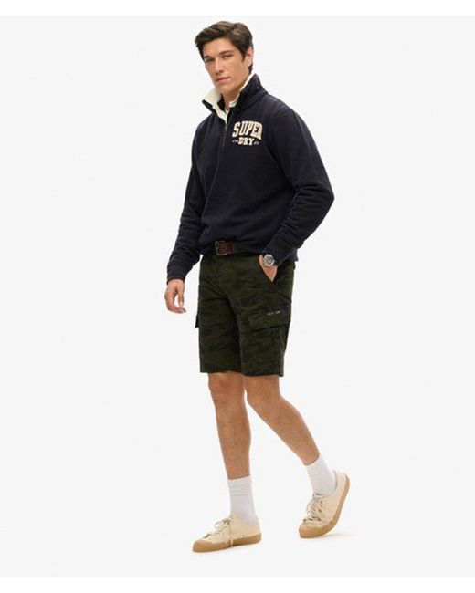 Superdry Black & Co Organic Cotton Core Cargo Shorts for men