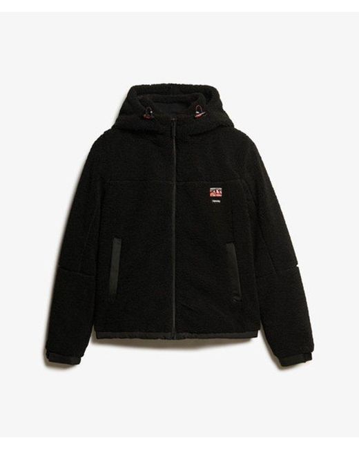 Superdry Black & Co Sherpa Fleece Trekker Jacket