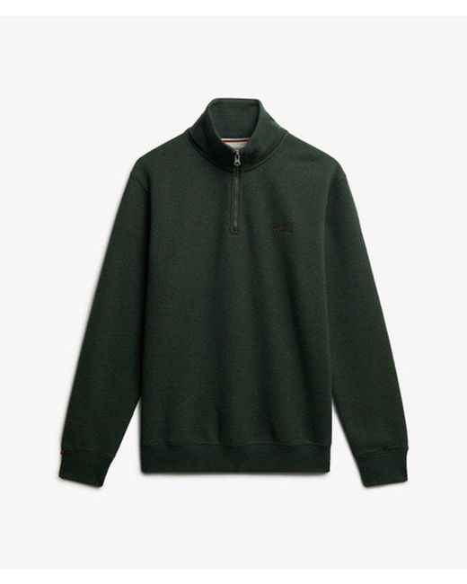 Superdry Green & Co Essential Logo Half Zip for men