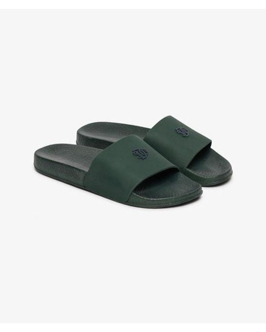 Superdry Green & Co . Pool Sliders for men