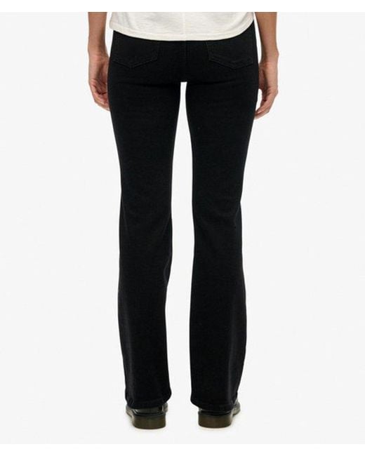 Superdry Blue & Co Organic Cotton Mid Rise Flare Jeans