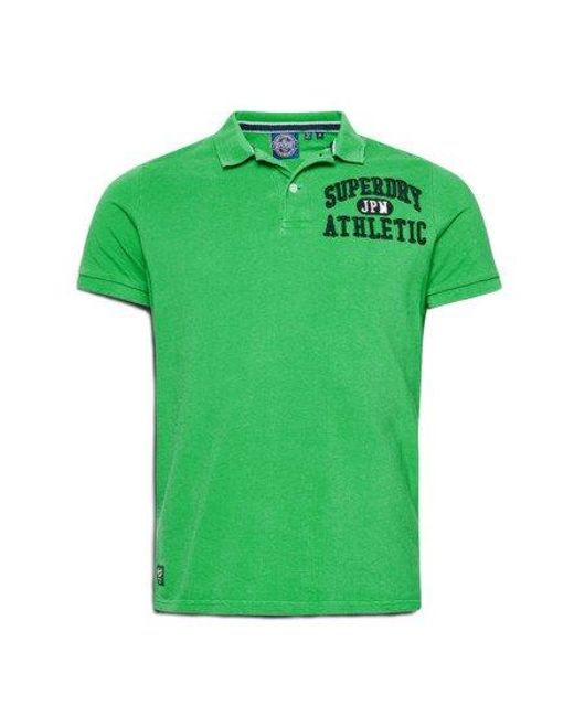 Superdry Green Superstate Polo Shirt for men
