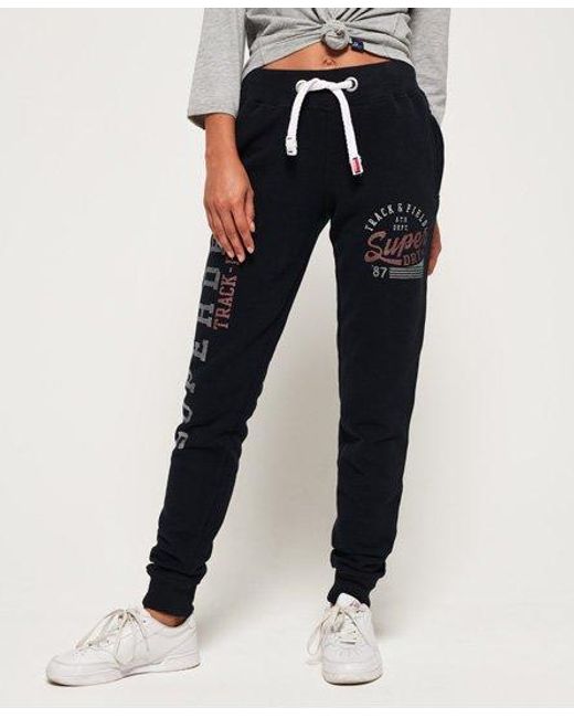 Superdry White Track & Field Joggers Eclipse
